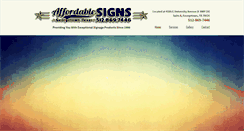 Desktop Screenshot of affordablesignstexas.com