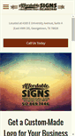 Mobile Screenshot of affordablesignstexas.com